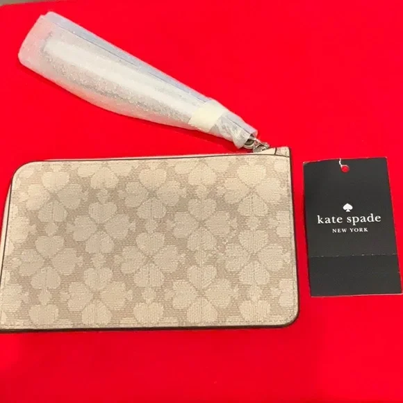 NWT Kate Spade Lucy Flower L-Zip Wristlet - Picture 11 of 12